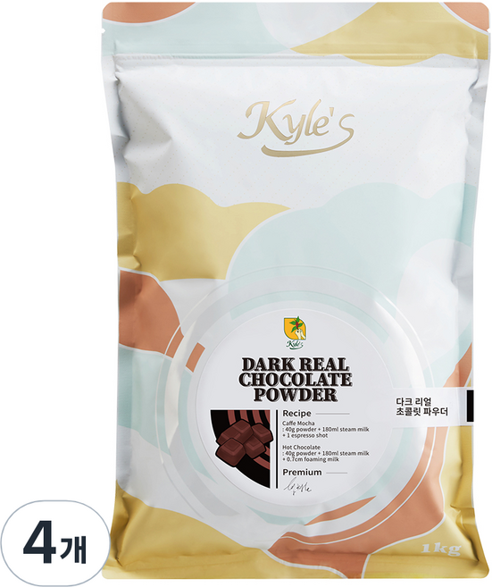 카일스 다크리얼초콜릿파우더, 1kg, 1개입, 4개