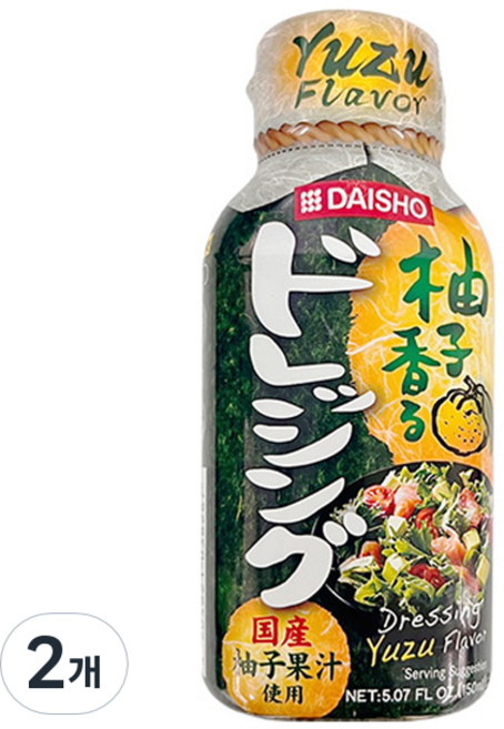 다이쇼 유자 드레싱, 2개, 150ml