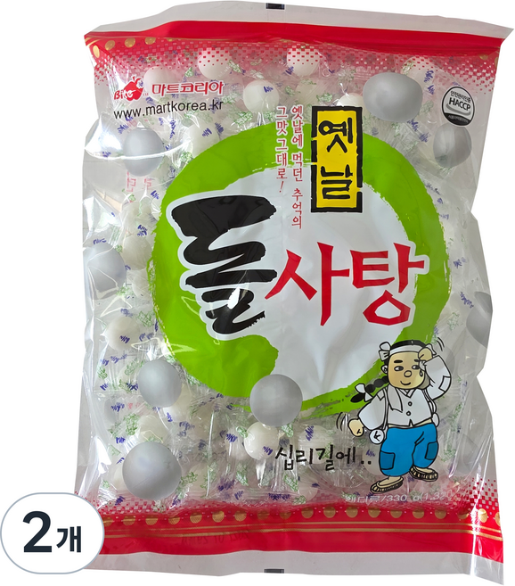 마트코리아 태광 옛날 수제 혼합 돌사탕, 330g, 2개