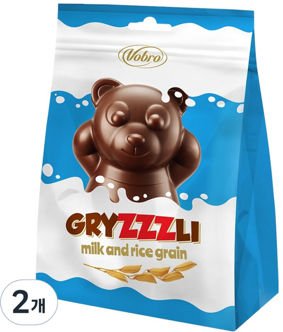 보브로 곰돌이 초콜릿 그리즐리, 190g, 2개