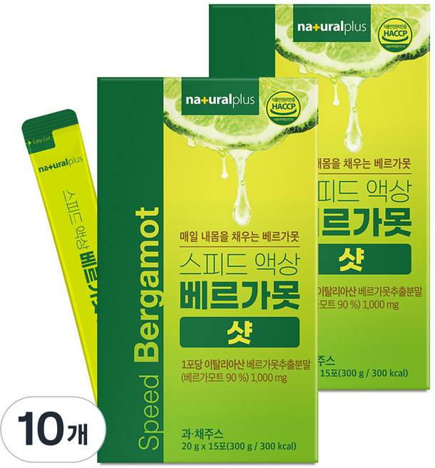 내츄럴플러스 스피드 액상 베르가못 샷 15p, 300g