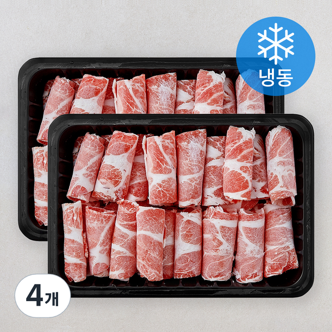 6다이닝 이베리코 대패 목심 (냉동), 4개, 500g