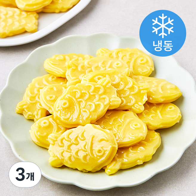 키친고메 굳지않는 단호박 붕어떡 (냉동), 500g, 1개입, 3개