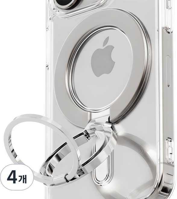 누아트 맥세이프 마그네틱 핑거링 그립 스마트톡, 네추럴, 4개