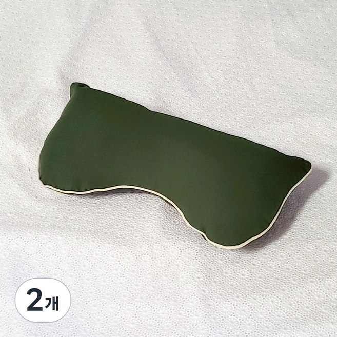 Rubber Tree 蝴蝶枕, 深綠色, 2個