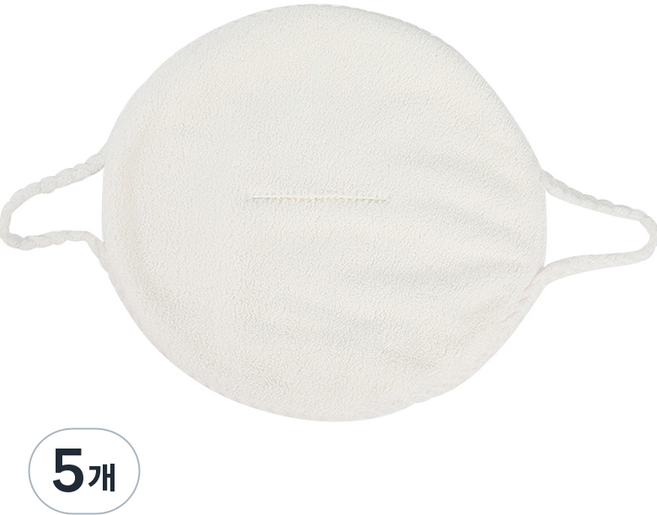 Trademe 臉部冷熱敷蒸氣毛巾 Type07 50g, 白色, 5個