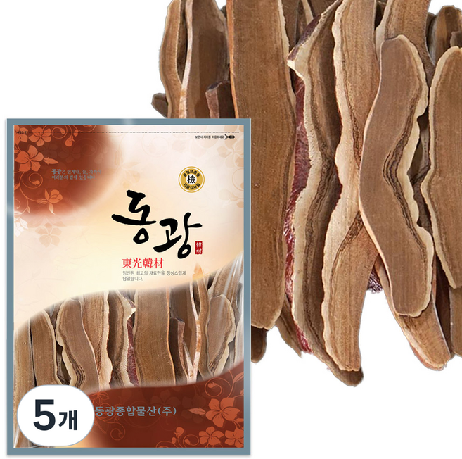 동광한방몰 영지버섯 슬라이스, 300g, 5개