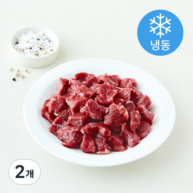 대정한우 2등급 양지 세절 국거리용 (냉동), 2개, 200g