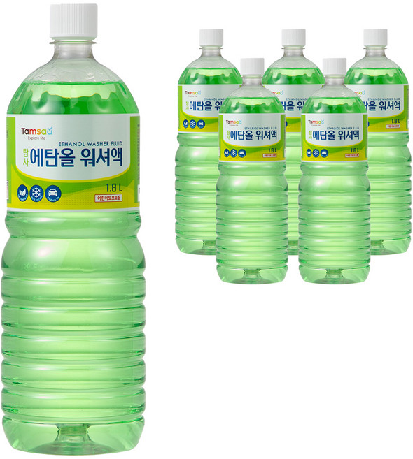 탐사 에탄올 워셔액, 1.8L, 6개