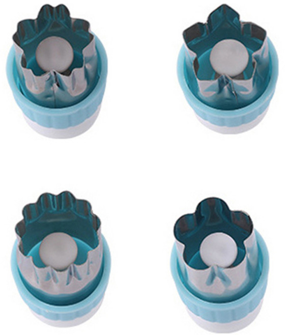 푸쉬타입 야채커터 A타입 4종 세트 MP262, 블루, 1세트