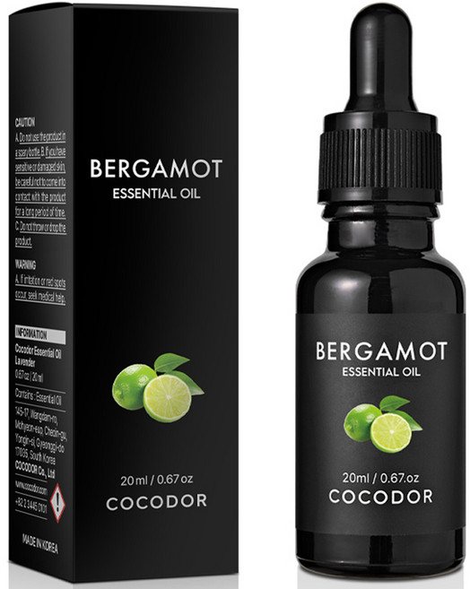 코코도르 비건 아로마 에센셜 오일, 베르가못, 20ml, 1개