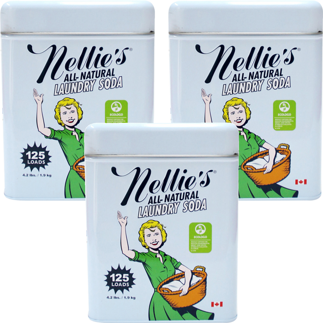 넬리 125회 쓰는 소다 분말세제 본품, 1.9kg, 1개입, 3개