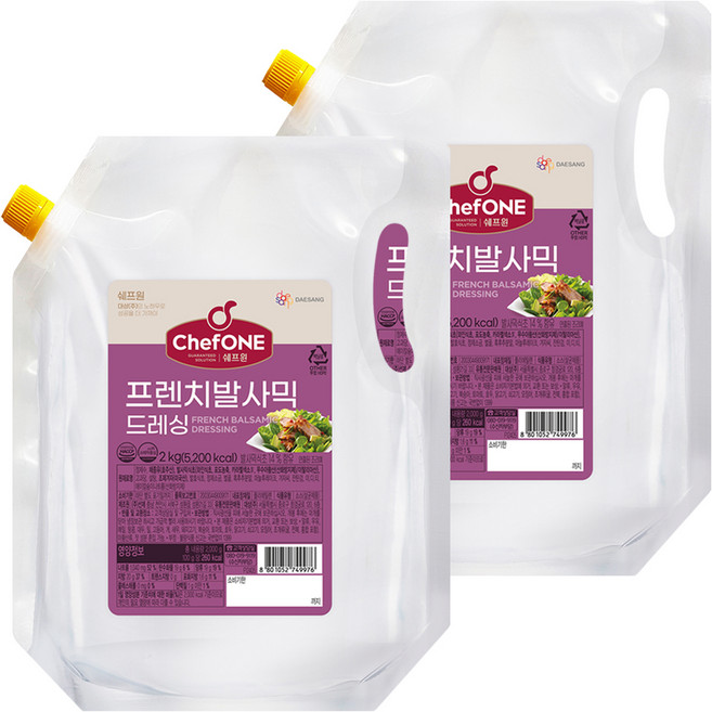 廚師一法國香醋醬, 2kg, 2個