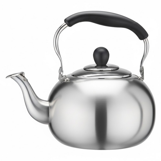 MiyAco 米雅可 304不銹鋼琴音茶壺, 銀色, 3L, 1個