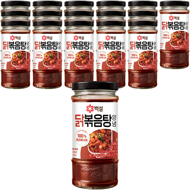 백설 닭볶음탕 양념, 290g, 20개