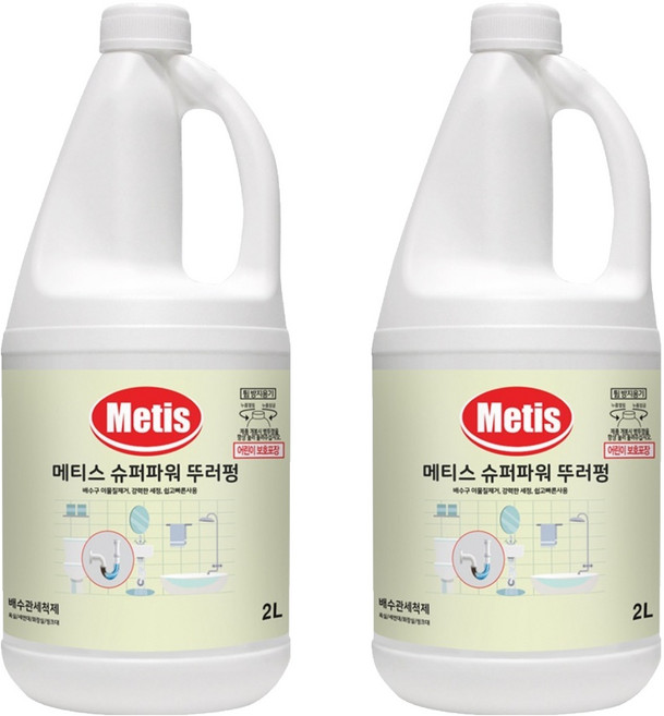 Metis 슈퍼파워 뚜러펑 세정제, 2L, 1개