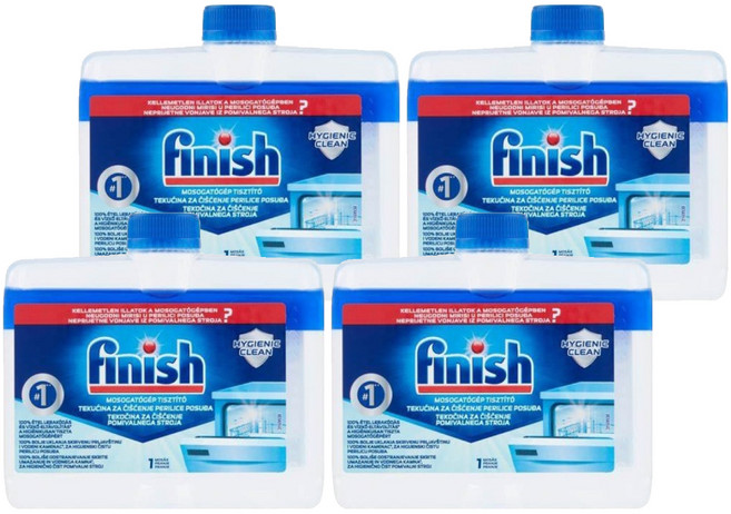 finish 洗碗機清潔劑 原味, 250ml, 4瓶