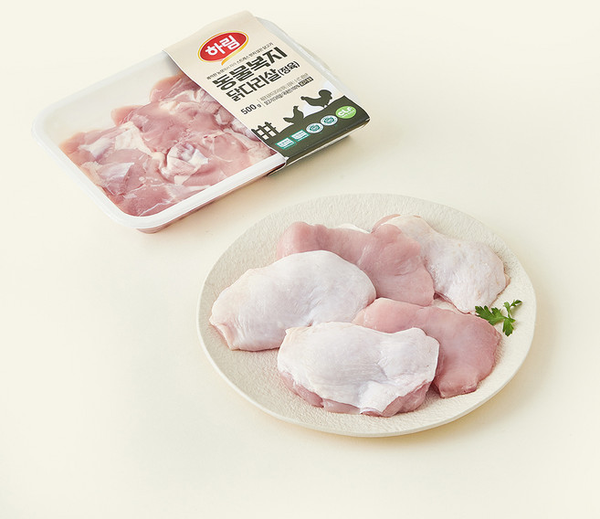 하림 동물복지 인증 닭다리살 (냉장), 500g, 1개