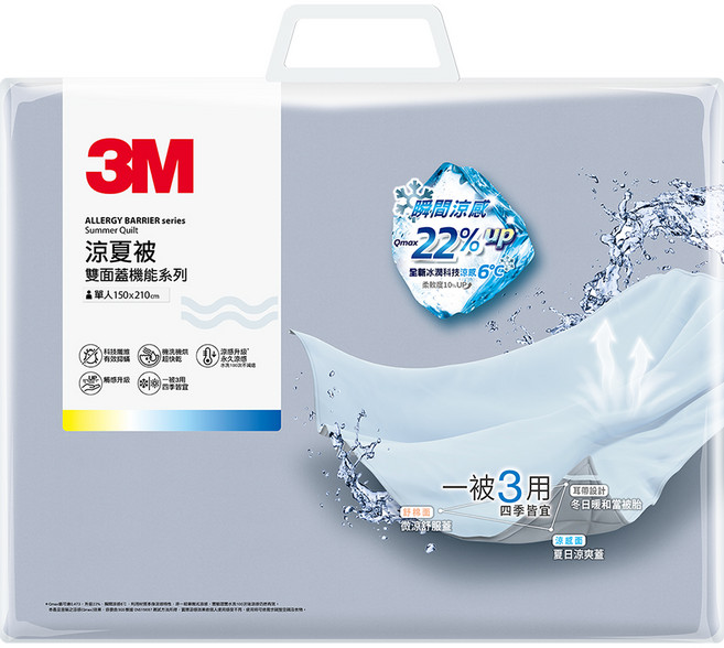 3M 雙面蓋機能系列 涼夏被, 北歐藍