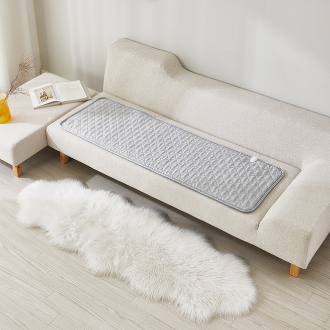 눕자 강아지 고양이 카본 탄소 전기방석 HN-2003, 라이트그레이, 초특대형(50 x 155 cm)