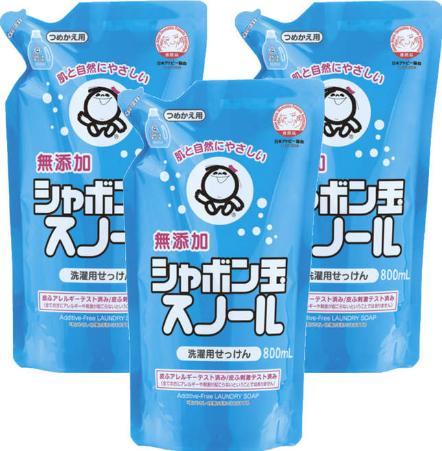 샤본다마 스노르 액상세제 리필, 800ml, 3개