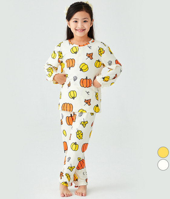 롤리트리 아동 폴리스판 피치 부들 파자마 세트 S3