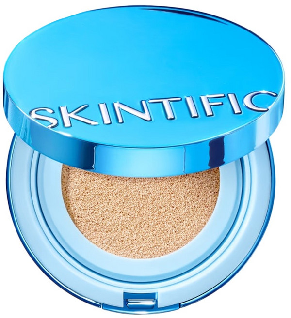 SKINTIFIC 柔霧氣墊粉底 11g, 02 象牙色, 1個