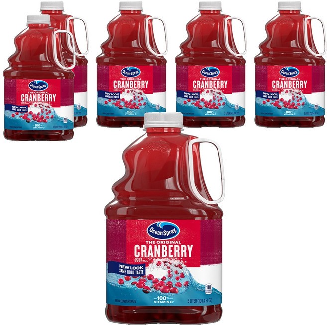 오션스프레이 크랜베리 주스, 3L, 6개