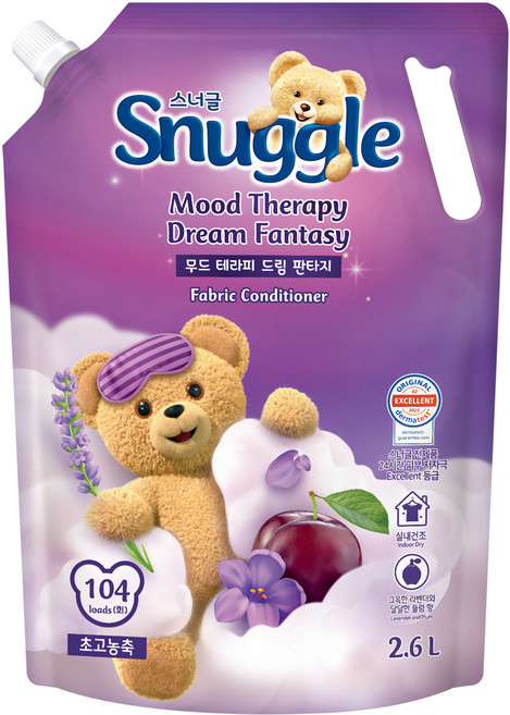 스너글 무드테라피 섬유유연제 드림 판타지 리필, 2.6L, 1개