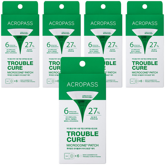 아크로패스 트러블큐어 마이크로콘 패치, 6개입, 5개