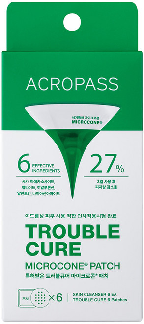 아크로패스 트러블큐어 마이크로콘 패치, 6개입, 1개