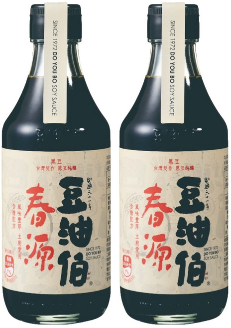 豆油伯 春源釀造醬油, 300ml, 2瓶