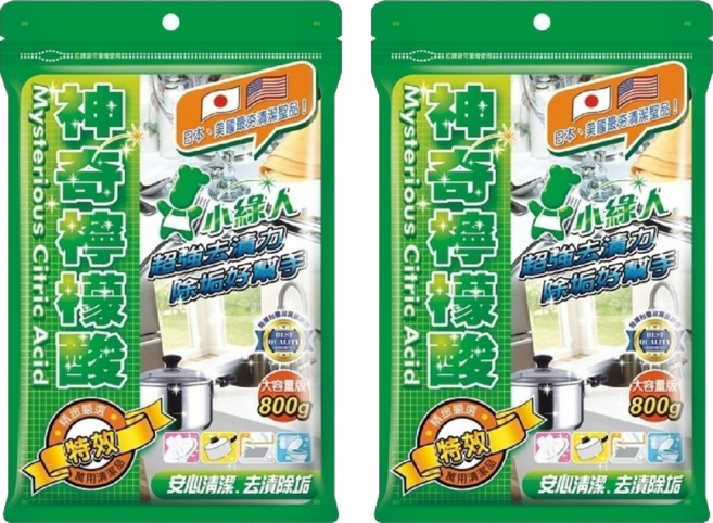 小綠人 檸檬酸, 800g, 2袋