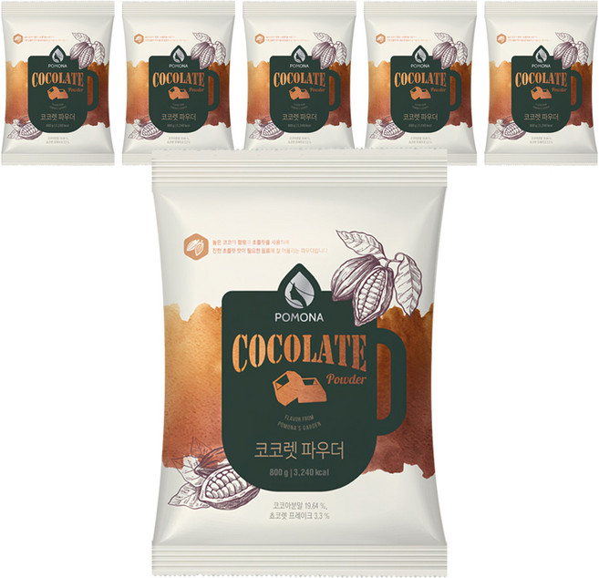 포모나 코코렛 초코파우더, 800g, 1개입, 6개