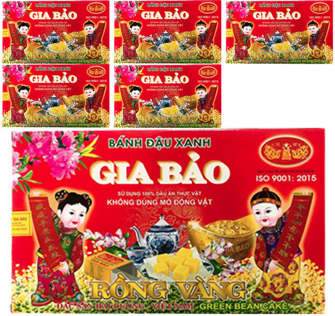 GIA BAO 家寶 綠豆糕餅, 240g, 6盒