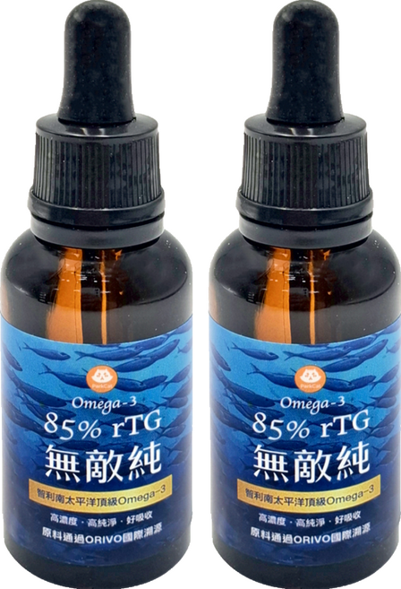 ParkCat 貓樂園 85%高純度rTG深海純淨魚油 30ml, 心血管健康, 2罐