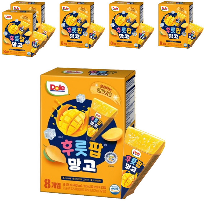 돌 후룻팝 망고, 62ml, 48개