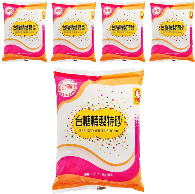 台糖 精製特砂, 1000g, 5包