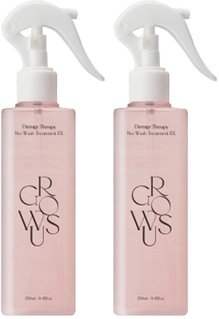 그로우어스 데미지 테라피 노워시 트리트먼트 EX, 250ml, 2개