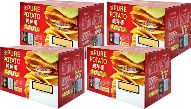 KOIKEYA 湖池屋 PURE POTATO 純粹薯 中元佳節福箱, 松露干貝 + 極品岩塩, 4盒