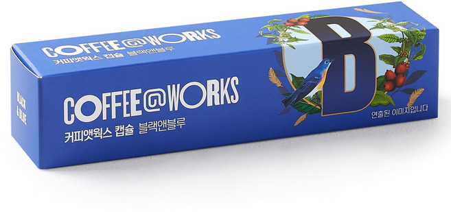 커피앳웍스 블랙앤블루 캡슐커피, 5g, 1개, 6개입