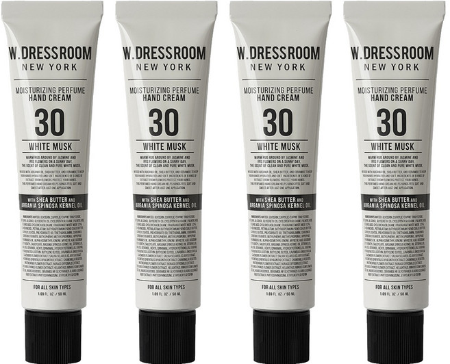 W.DRESSROOM 多麗絲 潤澤香水護手霜 No.30 白麝香, 50ml, 4條