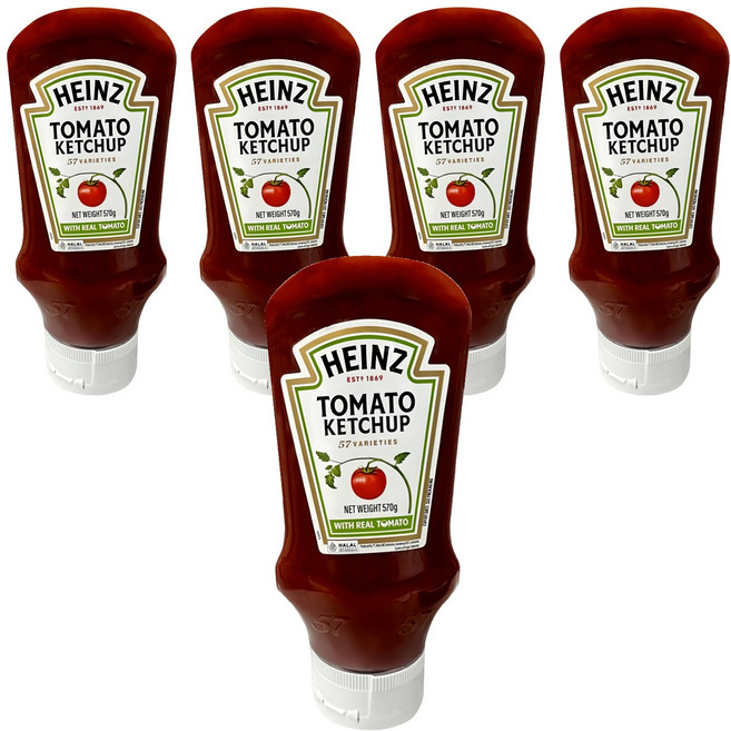 HEINZ 亨氏 蕃茄醬, 570g, 5罐