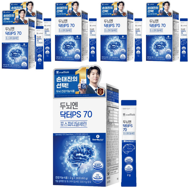 위바이옴 정품 두뇌엔 닥터PS 70 포스파티딜세린 30p, 60g, 6개