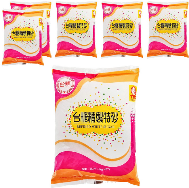 台糖 精製特砂, 1000g, 6包