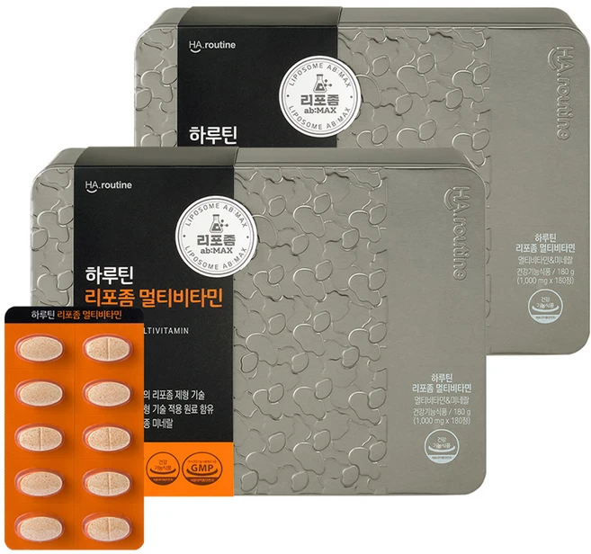 하루틴 리포좀 멀티비타민, 180정, 2개 - 쿠팡