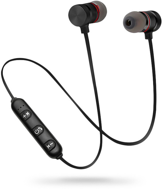 아크로 릴 스포츠 블루투스 자석형 이어폰, ACRO REEL, 블랙