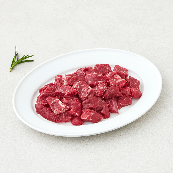 육교시 국내산 한우 1등급 국거리용 세절 (냉장), 150g, 1개