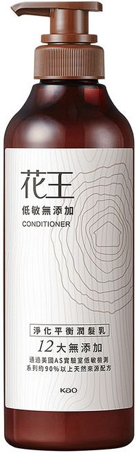 Kao 花王 低敏無添加淨化平衡潤髮乳, 500ml, 1瓶