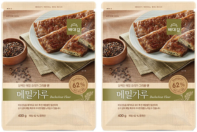 배대감 메밀가루, 400g, 2개